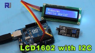 How to use LCD LCD1602 with I2C module for Arduino  Robojax [upl. by Teufert]