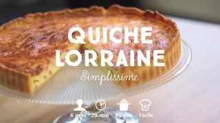 Quiche lorraine recette ultra gourmande  CuisineAZ [upl. by Jarib]