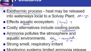 IC27 Environmental impacts of Solvay process [upl. by Adnahcal918]