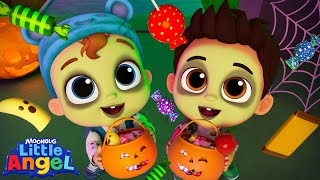 Trick or Treat Candy amp Lollipop Song  Little Angel Halloween Kids Songs amp Nursery Rhymes [upl. by Nahij854]