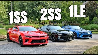 2017 Camaro 1SS vs 2SS vs 1LE [upl. by Tezil490]