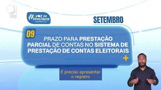 Calendário Eleitoral Prestação Parcial de Contas [upl. by Aicrag]