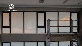 Smart Film Switchable Control White Black Green Blue Window Privacy PDLC Film [upl. by Okorih]