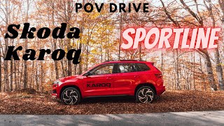 2022 Skoda Karoq Sportline 20 TDI 150hp  POV Drive amp Walkaround  Cars by Vik [upl. by Simpkins683]