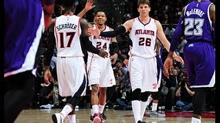 The Atlanta Hawks Set a Franchise Record with 20 Threes [upl. by Enawyd334]