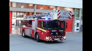 MOBILISE MOBILISE  London Fire Brigade  Turntable Ladder A213 LFB Paddington responding [upl. by Chery351]