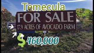 rancho de AGUACATES de venta en Temecula 18 ACRES [upl. by Eisus]