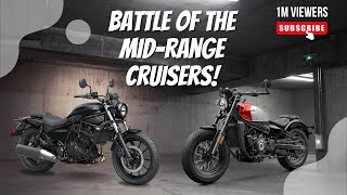 Kawasaki Eliminator 450 vs CFMoto 450CLC  Battle of the MidRange Cruisers [upl. by Darill995]