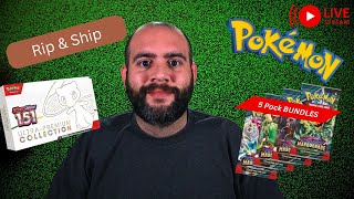 🔴Pokemon 151 UPC Pack Battle  6 Spots LEFT amp Hit Binder ReStock  LIVE ripnship pokemon [upl. by Airamana]