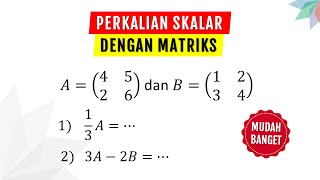 PERKALIAN SKALAR DENGAN MATRIKS [upl. by Atival599]