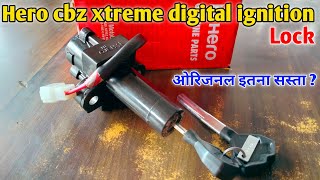 Hero Cbz xtreme Digital ignition lock  Steering lock [upl. by Yelrahs692]