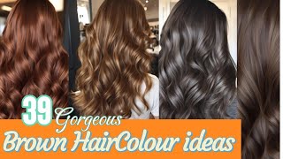 Gorgeous Brown HairColour Trends  Types of trending brown hairColor  stylesforall haircolorideas [upl. by Deeann]