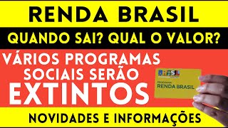 O Renda Brasil vai sair Quando Vai acabar com quais programas sociais E o valor [upl. by Semaj323]