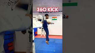 360 tornado kick🔥taekwondo powerful kick✅ [upl. by Aicelf]