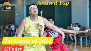 Andwil Yap in his 1st game for 2024 CityHoops 15U Studentofthegame 13Jan2024 [upl. by Clymer736]