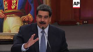 Venezuela opposition leader vows to fight Maduro [upl. by Hgeilhsa184]