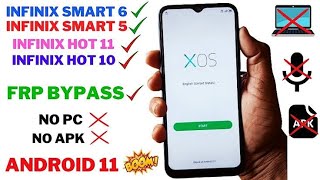 All Infinix Android 11 FRP Bypass 2025  X688BX657BX6611B  Google Account Bypass Without PC [upl. by Koser]