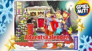 DREI AUSRUFEZEICHEN Adventskalender 2018  Kniffligen Detektiv Fall lösen mit 24 spannenden Rätseln [upl. by Nnaylrebmik254]