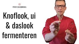 Knoflook ui amp daslook fermenteren [upl. by Philpot]