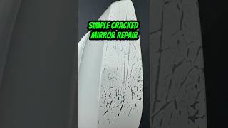 How To Repair A CRACKED Mirror At Home shorts howto [upl. by Nazay]