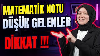 Matematik Notun Düşük Mü Yarıyıl Tatilinde Hemen Harekete Geç [upl. by Lewse101]