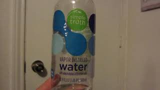 Simple Truth Vapor Distilled Bottled Water Review [upl. by Assenav955]