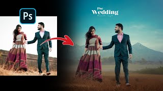 PHOTOSHOP TUTORIALPreWedding Photo Editing [upl. by Gifford733]