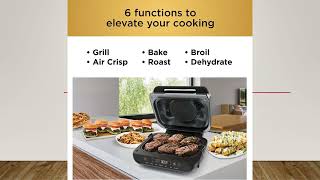 Ninja Foodi Smart XL 6in1 Indoor Grill with Air Fry Roast Bake Broil amp Dehydrate [upl. by Ballman]