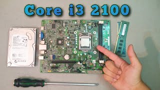 Intel Core i3 2100 Dell Optiplex 390 ssf pc build [upl. by Kamaria823]