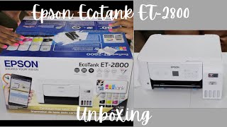 Epson Ecotank ET2800 Printer Unboxing  Martina and Shabrina [upl. by Anyah]