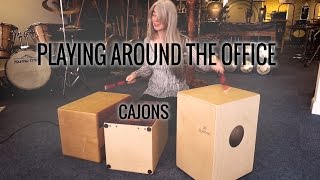 Evelyn Glennie  Playing Around The Office  Part 1 – Cajons [upl. by Fadas]