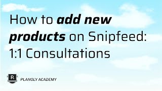 How to Add New Product on Snipfeed 11 Consultations [upl. by Ahsai]