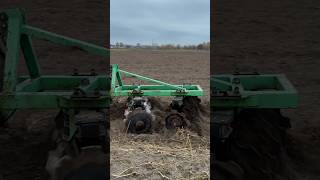 Morning Farm Routine Tractor Disc Plowing the Field at Sunrise diytractormorning [upl. by Aural]