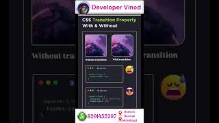 ⏱ CSS Transition With and Without Properties  Web Design Tutorial programming javascript python [upl. by Clemente883]