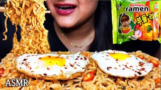 Spicy Korean Ramen Noodles Eating Challenge Mukbang  Spicy Noodles  ASMR asmr mukbang [upl. by Rozelle264]