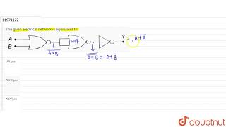 The given electrical network is equivalent to [upl. by Hafeenah]