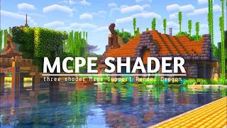 TOP 3 SHADER MCPE 121  MCPE SHADER  SUPPORT RENDER DRAGON amp REALISTIC SHADER [upl. by Anirbus600]