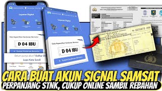 cara buat akun signal samsat digital nasional [upl. by Puttergill]