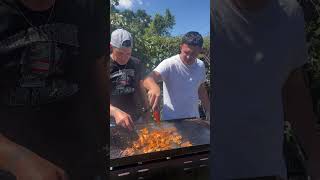 How to cook Honey Ranch Hot Wings on the Flattop Griddle  Lets Go [upl. by Eelsnia366]