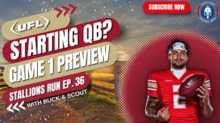 Who is the Stallions QB1  Game 1 Preview vs Renegades  UFL Stallions Run Ep36 [upl. by Harlin315]