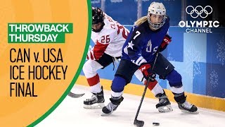 USA v Canada  Womens Ice Hockey Gold Medal Match  PyeongChang 2018  Throwback Thursday [upl. by Mobley]