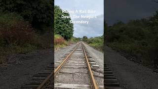 Riding A Rail Bike Down The Newport Secondary railexplorers railbike railroad [upl. by Trinette]