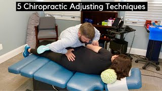 5 Chiropractic Adjusting Techniques [upl. by Eitsim]