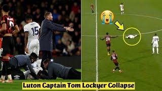 😭 Luton Captain Tom Lockyer Collapse during Bournemouth vs Luton Town [upl. by Perice808]