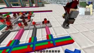 Lets Build Tutorial Tekkit RedPower Blast Door [upl. by Rafaelle]