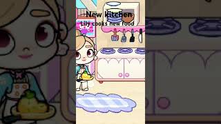 new kitchen Lily cooking next what you want food [upl. by Htenek]