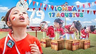 LEIKA IKUT LOMBA 17 AGUSTUS LAWAN YOUTUBER 🥰 ADA DISTA MIKHAYLA BABY DINAR QAIREEN DAN KIRANA [upl. by Eceinal]