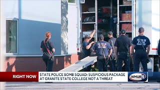 NH State Police Bomb Squad Suspicious package at Granite State College not a threat [upl. by Helas24]