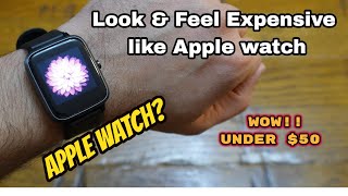 Look amp Feel Expensive Like Apple Watch Affordable Under 50 HandsOn  Review  Setup [upl. by Sekyere764]