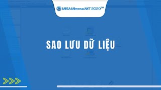 Sao lưu dữ liệu  MISA MIMOSANET [upl. by Macdonald]